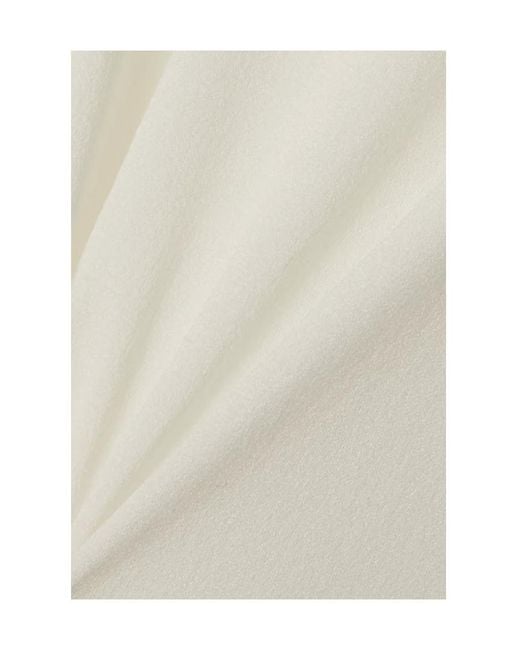 The Row White Fraidy Stretch Jersey Leggings