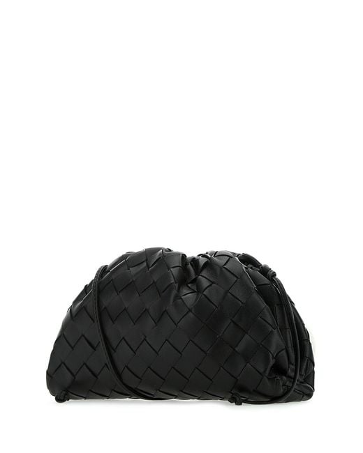 Bottega Veneta Black Intrecciato Pouch