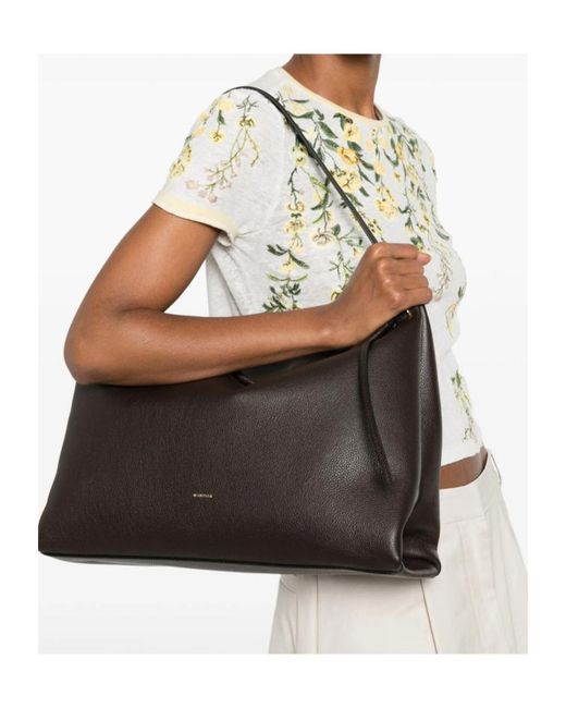 Wandler Black Zippered Shoulder Bag