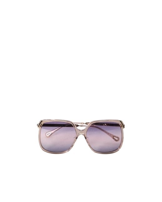 Chloé Pink Square Sunglasses