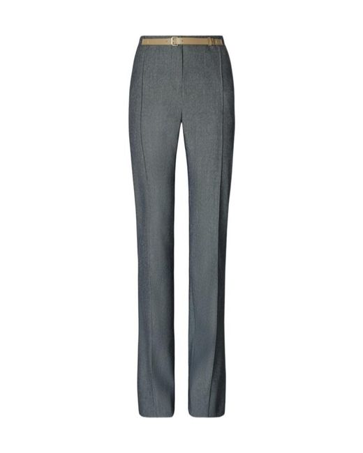 Tory Burch Gray Tailored High-Waisted Trousers