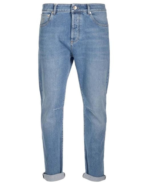 Brunello Cucinelli Light Blue Jeans for men