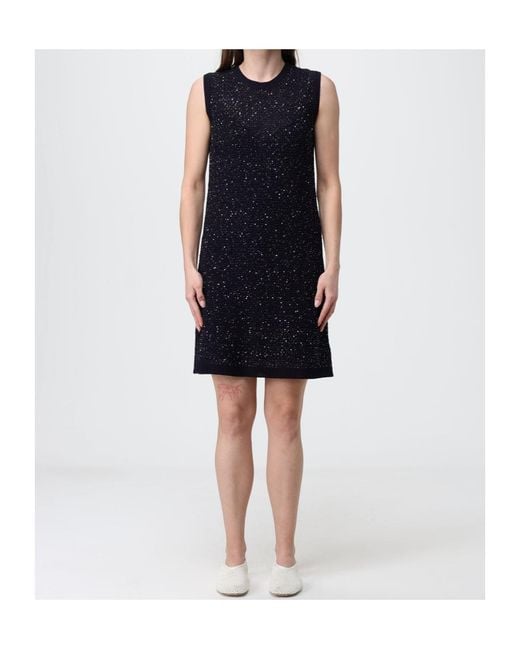 Fabiana Filippi Black Embellished Sleeveless Mini Dress