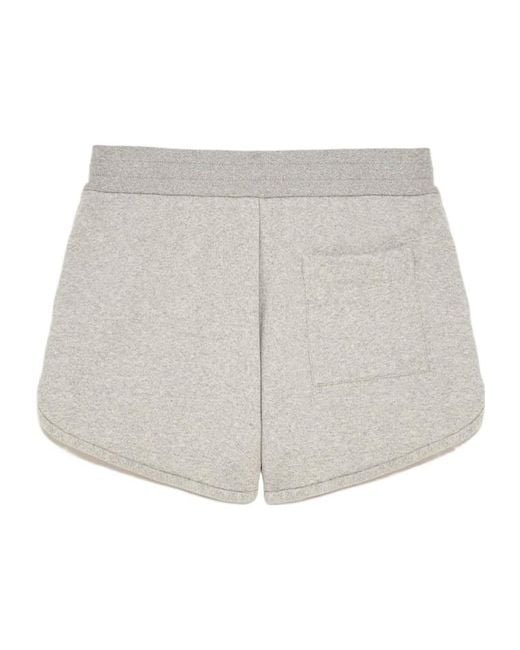 Jil Sander Gray Emblem Shorts