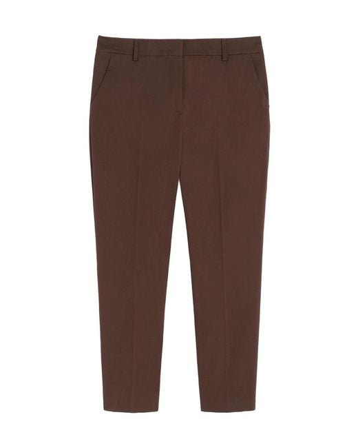Weekend by Maxmara Brown Wkdcecco Cropped Slim Pants