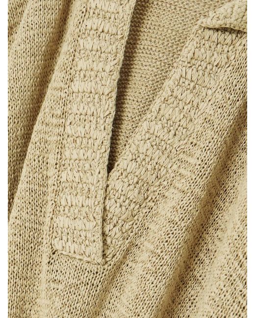 Joseph Natural Rian Knitted Polo Shirt