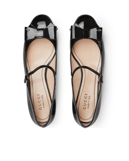 Gucci Black Ballet Flat With Bow