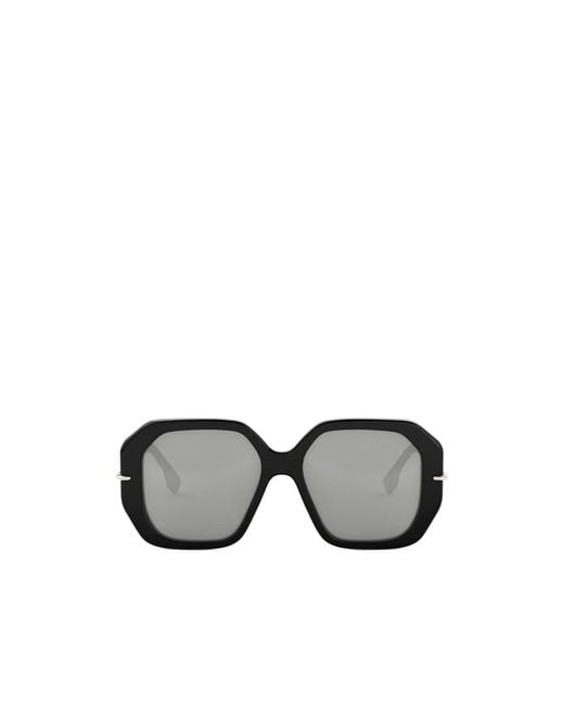 Fendi Multicolor Eyewear Selleria Geometric Frame Sunglasses