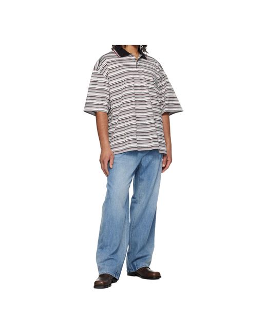 Wooyoungmi Blue Lightweight Tapered Jeans for men