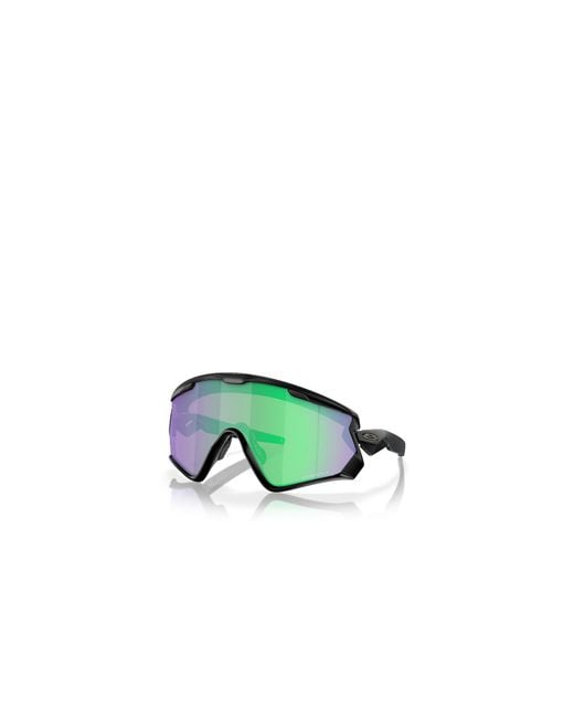 Oakley Green Wind Jacket 2.0 Shield-Frame Sunglasses for men