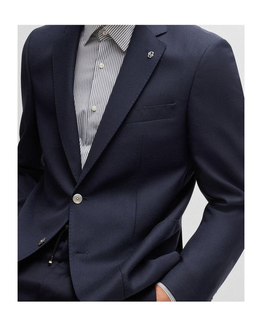 Boss Blue Boss Regular-Fit Suit Jacket for men