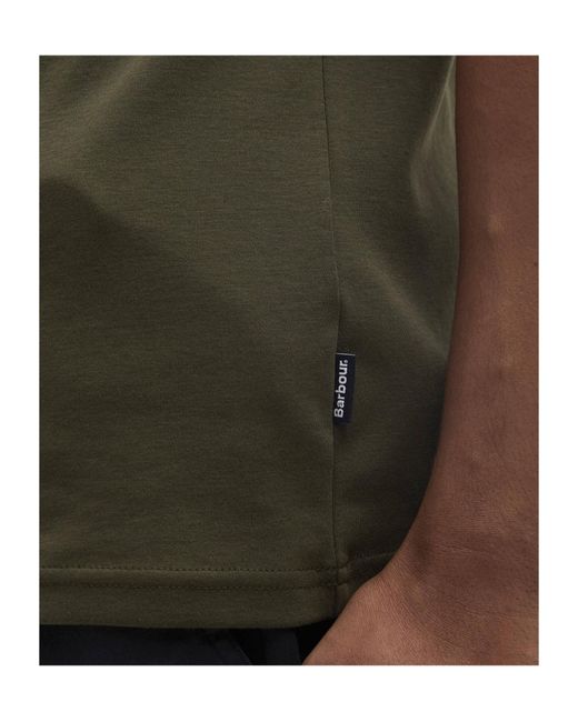 Barbour Green Corpatch Tailored Short-Sleeved Polo Shirt for men