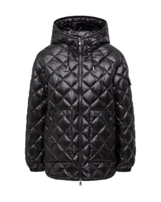 Moncler Black Camicia Zip-Up Quilted Jacket