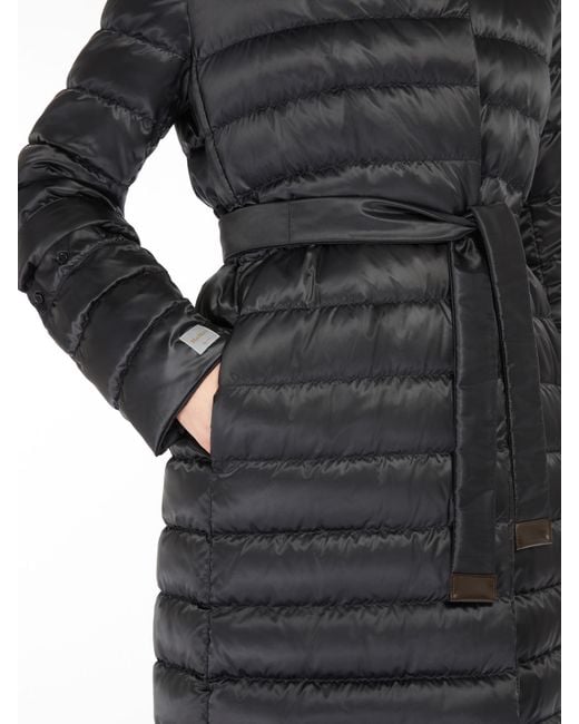Max Mara Gray The Cube Novef Quilted Down Coat