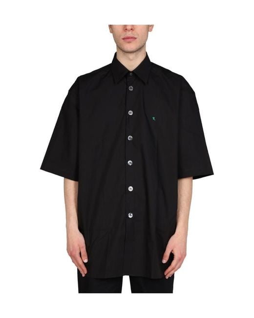 Raf Simons Black Short-Sleeve Shirt for men