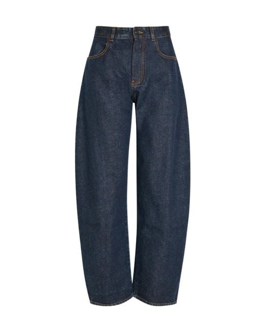 Alaïa Blue Mid-Rise Jeans