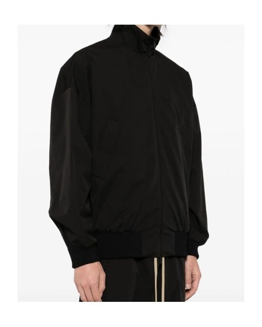 Fear Of God Black Zipped Track Jacket for men