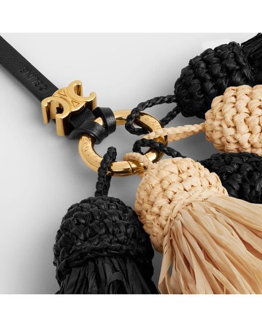 Céline Metallic Multi Pompon Charm