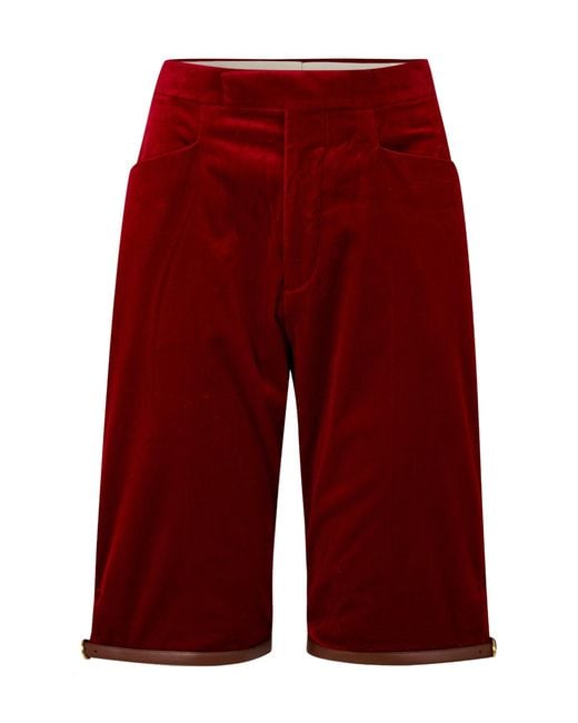 Gucci Red Slim-Fit Shorts for men
