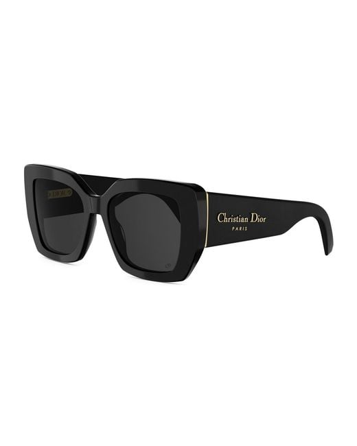 Dior Black Eyewear Butterfly Frame Sunglasses