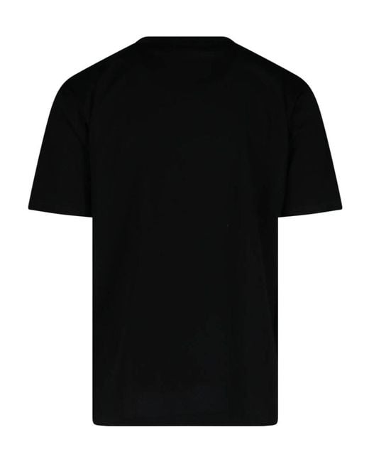 Junya Watanabe Black Graphic Printed Crewneck T-Shirt for men
