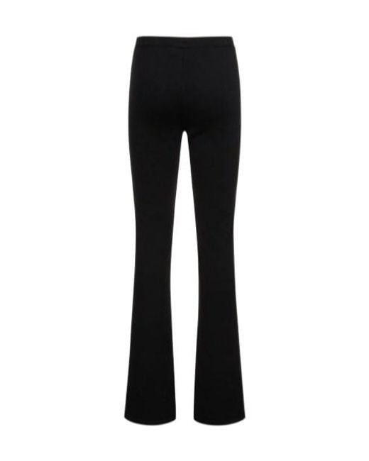 Magda Butrym Black Knitted Straight Casual Pants