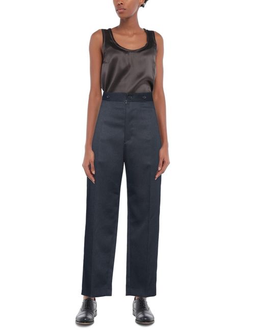 Maison Margiela Blue Straight-Leg Pants
