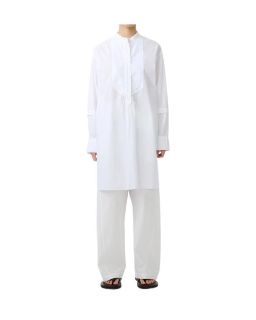 Studio Nicholson White Lalon Dress