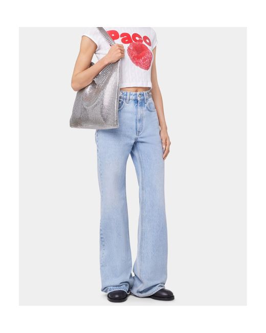 Rabanne Blue Baggy Trousers