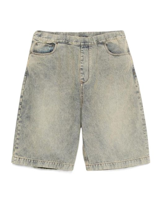 Entire studios Gray Denim Shorts for men
