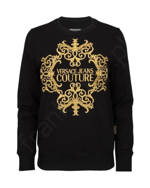 Versace Jeans Black Round Neck Sweater