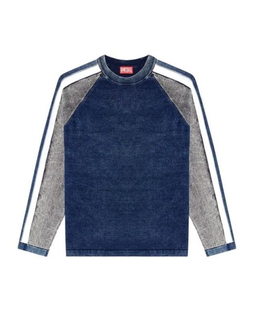 DIESEL Blue K-Hero Pullover for men