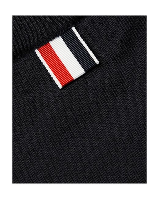 Thom Browne Black Fish Bear Jumper for men