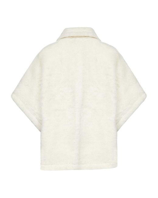 Max Mara White Cape