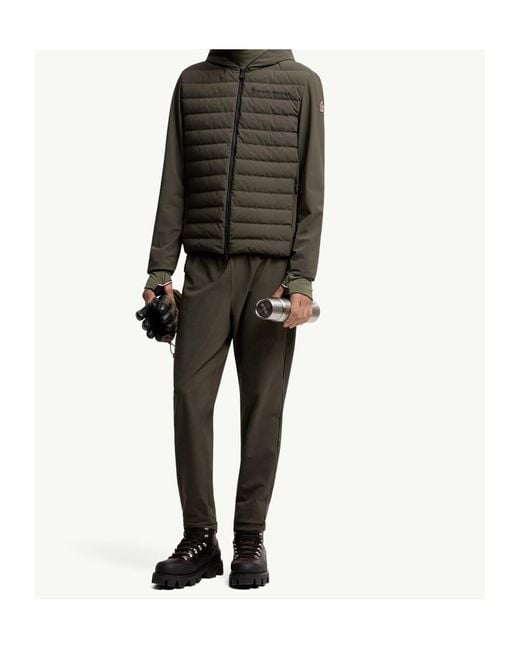 Moncler Green Grenoble Zip-Up Hooded Jacket for men