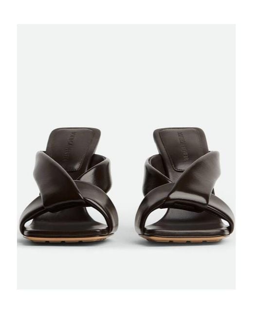 Bottega Veneta Brown Riva Mules