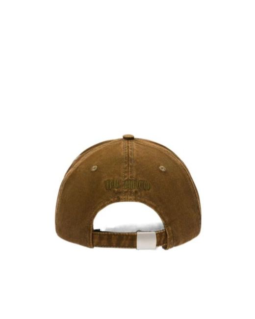 The Attico Brown The Logo Embroidered Cap