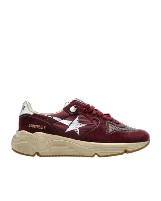 Golden Goose Deluxe Brand Brown Star Printed Running Sneakers