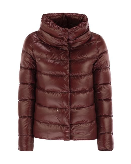 Herno Brown Turtleneck Down Jacket