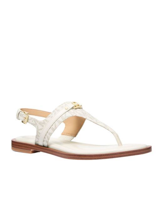 MICHAEL Michael Kors White Lightweight Flat Sandals