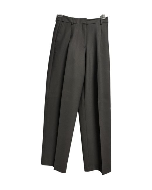 SELECTED Gray Pleated Trousers