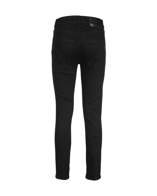 Dondup Black Logo Jeans