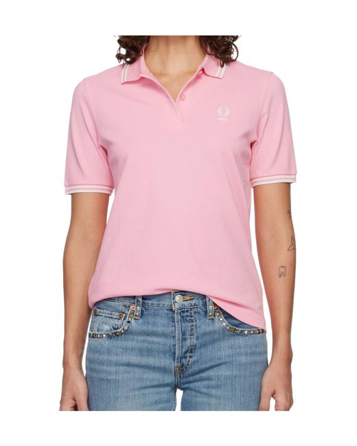 Comme des Garçons Pink Short-Sleeved Polo Shirt