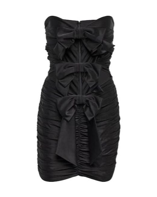 Alexandre Vauthier Black Strapless Jersey Minidress