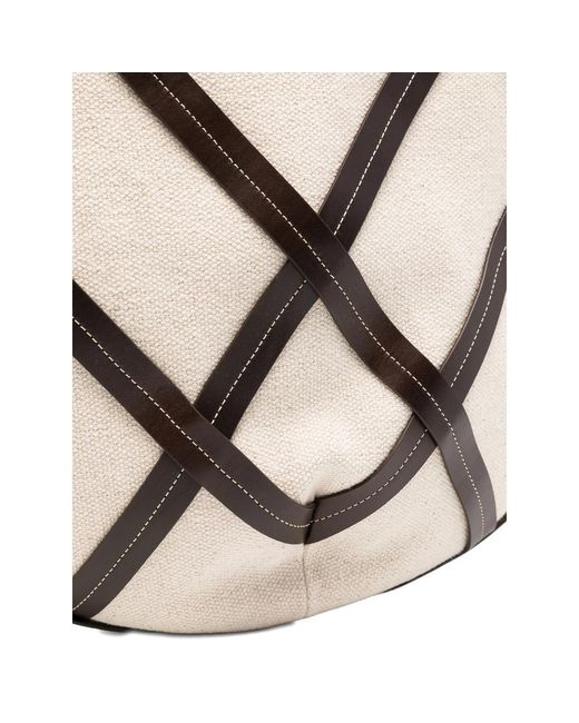 Hereu Metallic Double-Handled Handbag