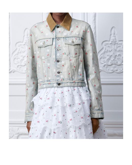 Dior White Amour Embroidered Jacket