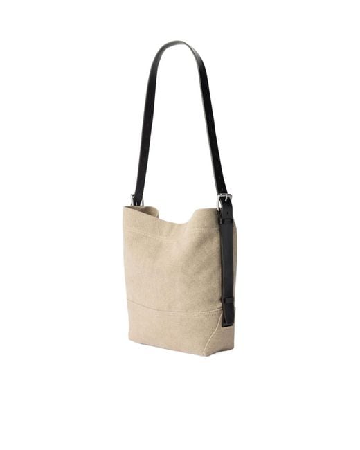 Lemaire White Small Belted Tote Bag for men