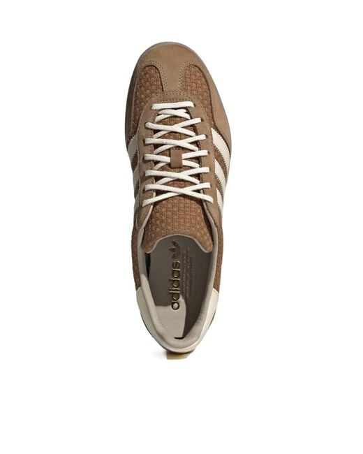 Adidas Brown Originals Gazelle Indoor Low-Top Sneakers for men