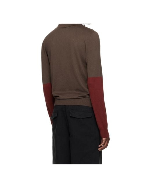 Entire studios Multicolor Split Sleeve Polo for men