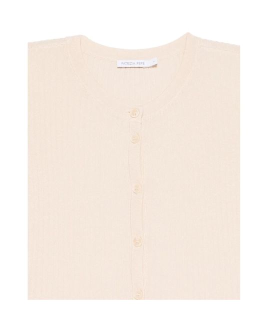 Patrizia Pepe White Button-Fastening Bodysuit